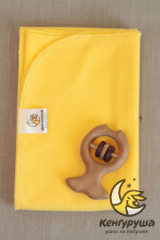 Трикотажные пеленки Кенгуруша (желтая)