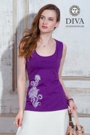 Топ для кормления Diva Nursingwear Eva Print, цвет Viola