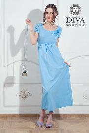 Платье для кормящих и беременных Diva Nursingwear Dalia, цвет Celeste